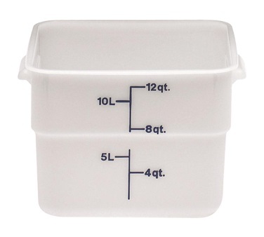 CM 12SFSP 12 QUART POLY SQUARE CONTAINER    6EA/CS